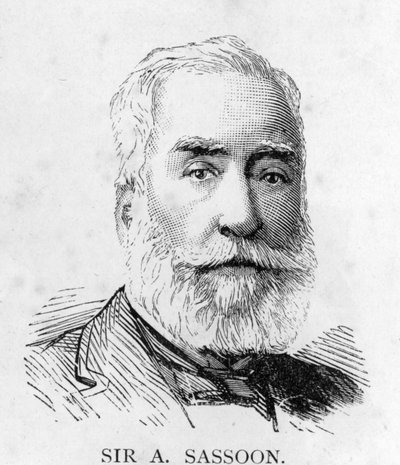 Sir Albert Sassoon, c. 1890 (after a photo by Russell and Sons) by English School